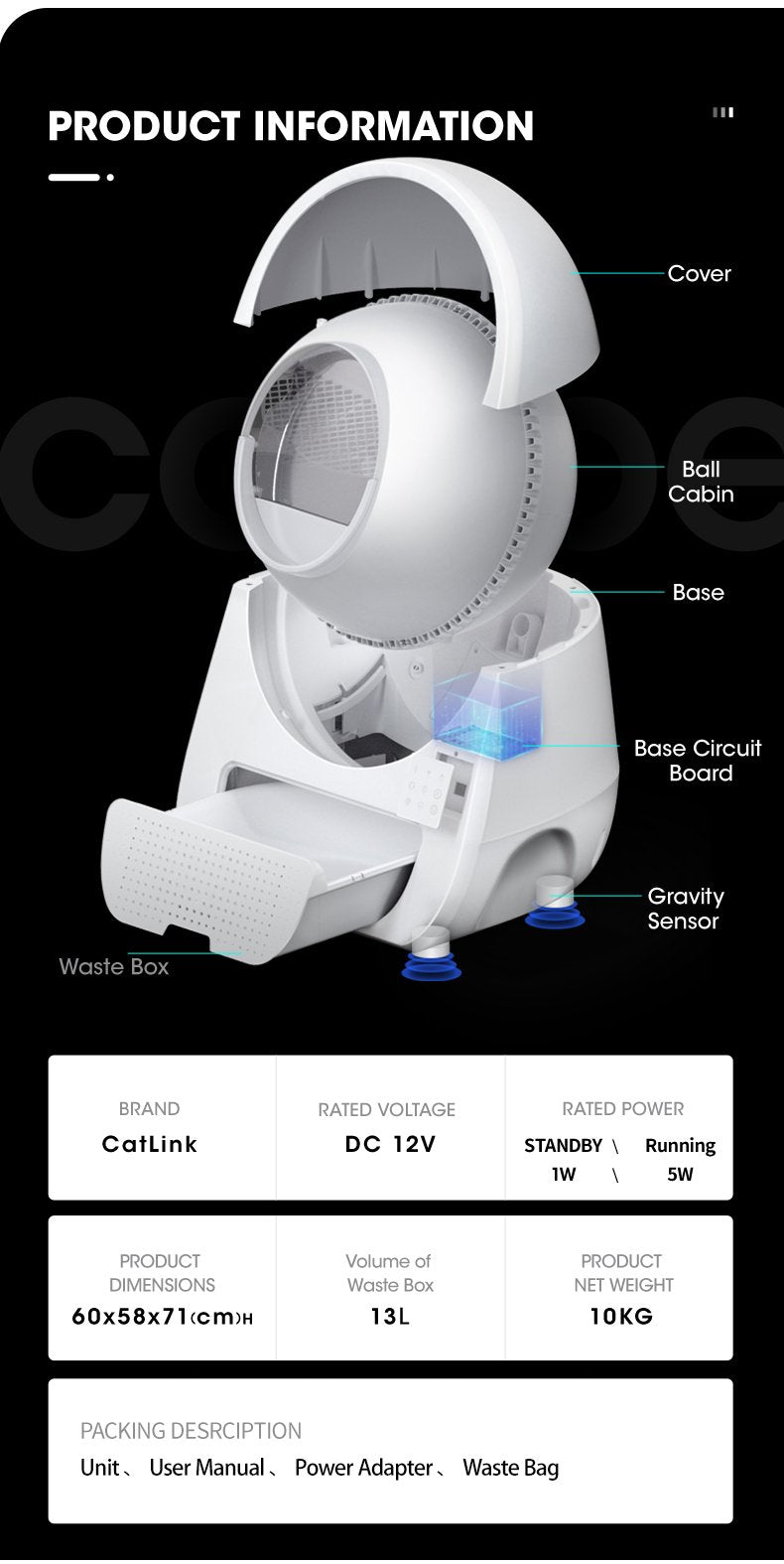 CATLINK SCOOPER Self-Clean Smart Cat Litter Box – Luxury Pro