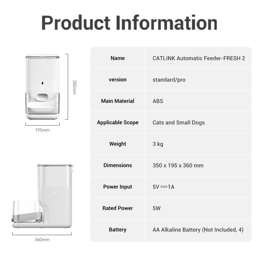 CATLINK Automatic Feeder Fresh 2 - Pro (Multi-Cat)