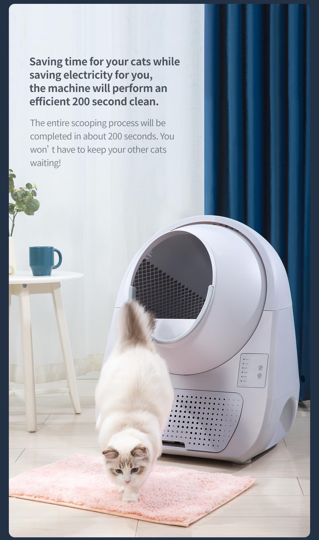 CATLINK SCOOPER Self-Clean Cat Litter Box – Young (Non Wifi) – Grey
