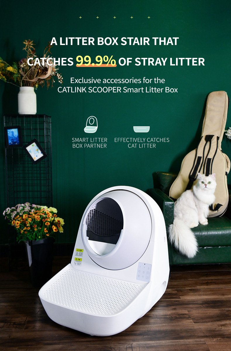 CATLINK Scooper Stairway - White For Luxury Pro & Standard Pro