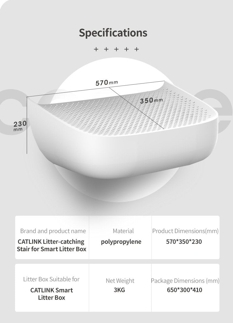 CATLINK Scooper Stairway - White For Luxury Pro & Standard Pro